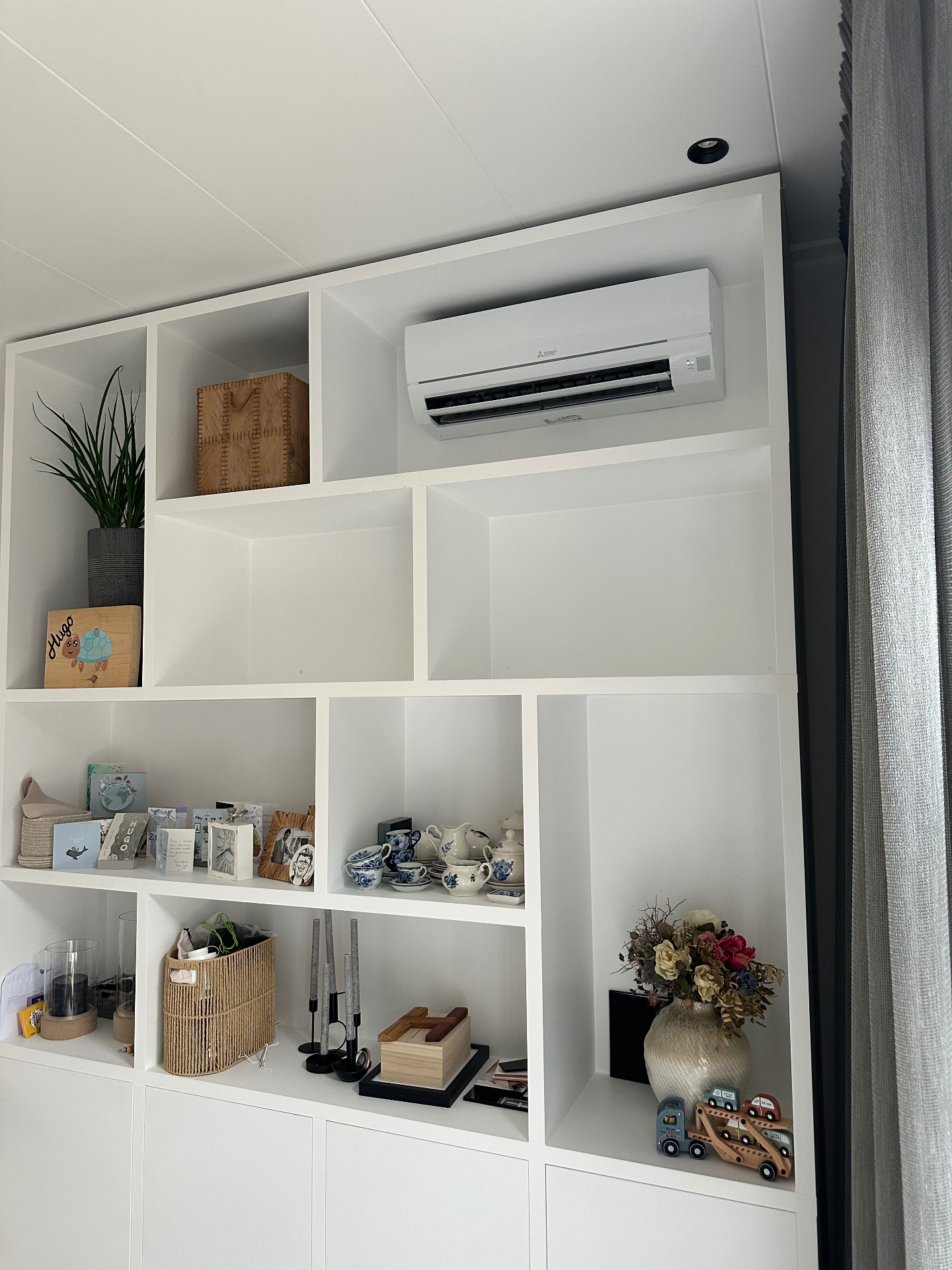 Mitsubishi Electric multi-split met binnenunit in maatkast