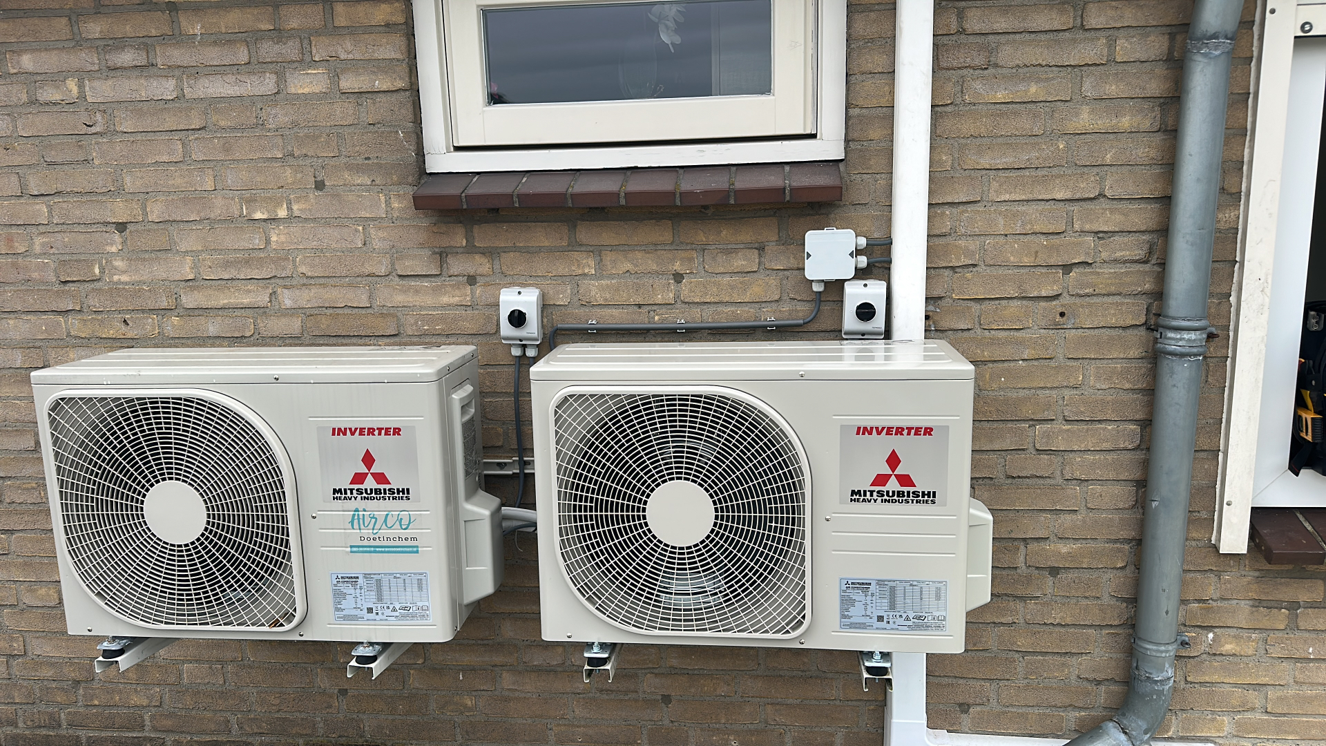 Mitsubishi Heavy Industries multi-split met twee buitenunits in Doetinchem