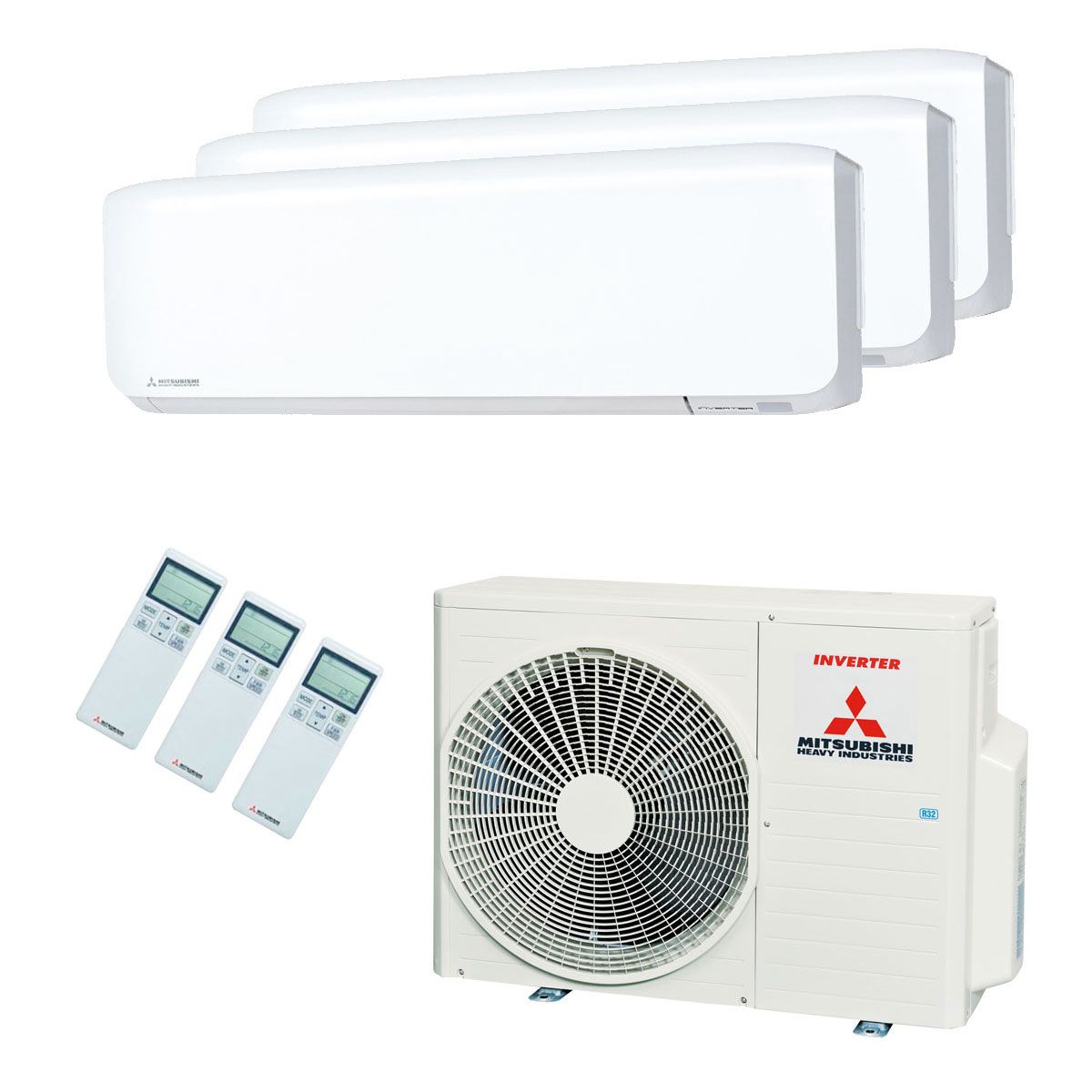 Mitsubishi Heavy Industries dual of triple — Triple-set (3 binnenunits)