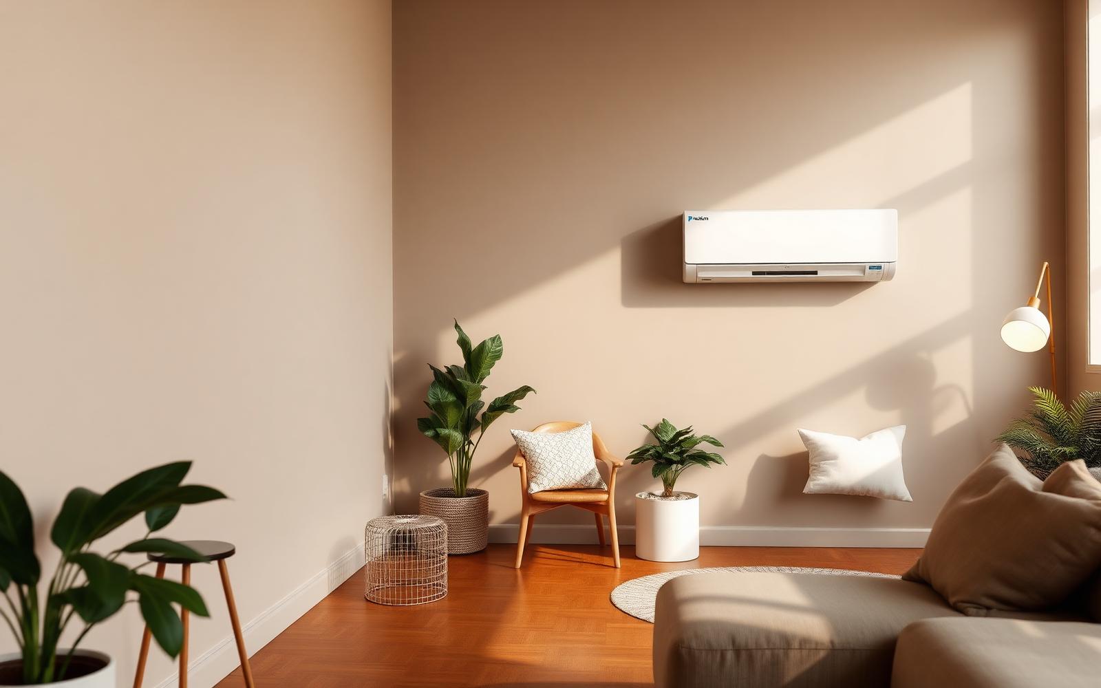Daikin airco geïnstalleerd in een interieur