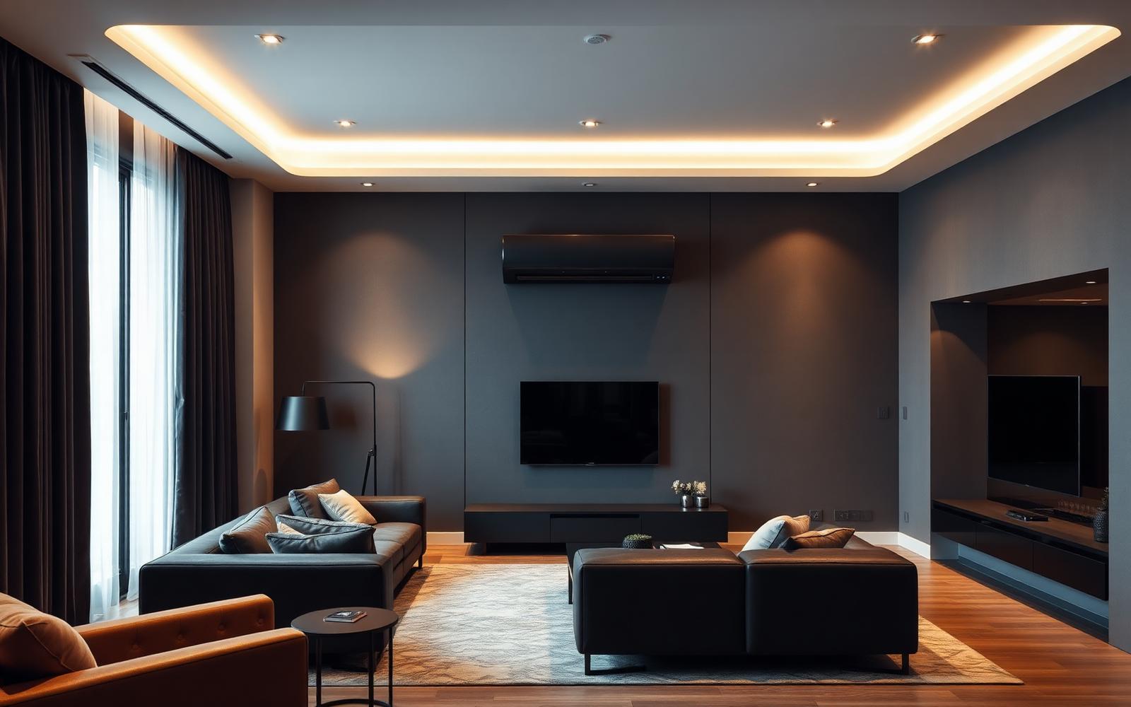 LG airco geïnstalleerd in een interieur