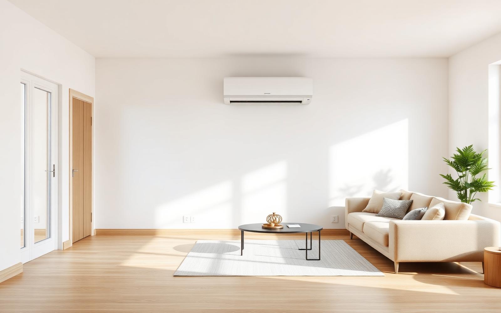 Mitsubishi Electric airco geïnstalleerd in een interieur